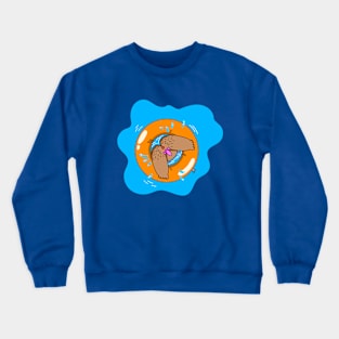 Orange Ring Crewneck Sweatshirt